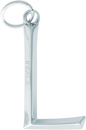 Iittala bogstav vedhæng L 5cm metal