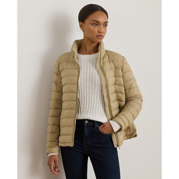 Quilted Funnelneck Puffer Jacket