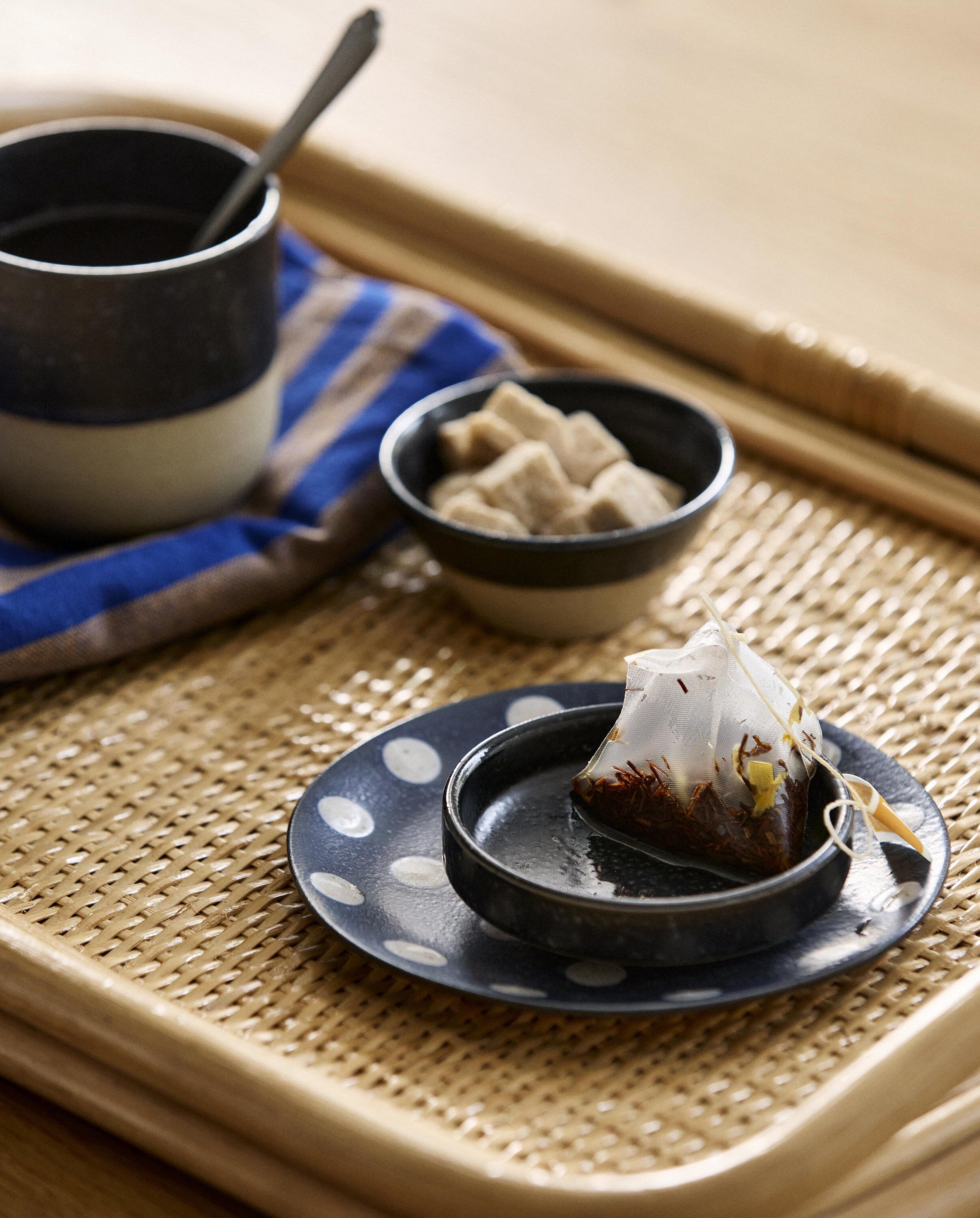 LAURUS rattan serving tray - nature