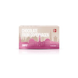 Chocolate from Copenhagen Lyserød 180g