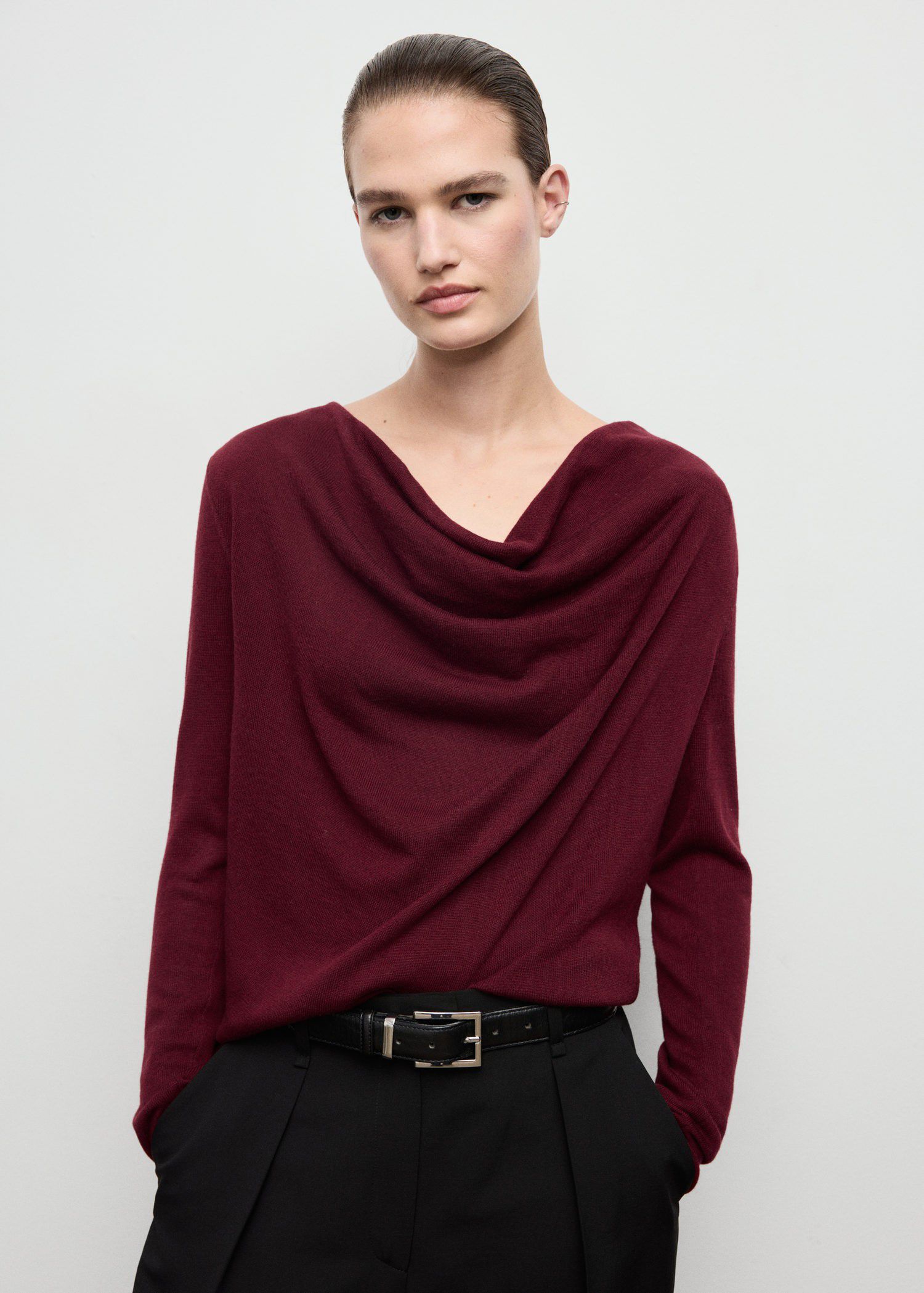 Cowl neck sweater