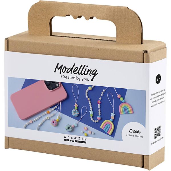 Mini DIY Kit Modellering, Mobilvedhæng, ass. farver