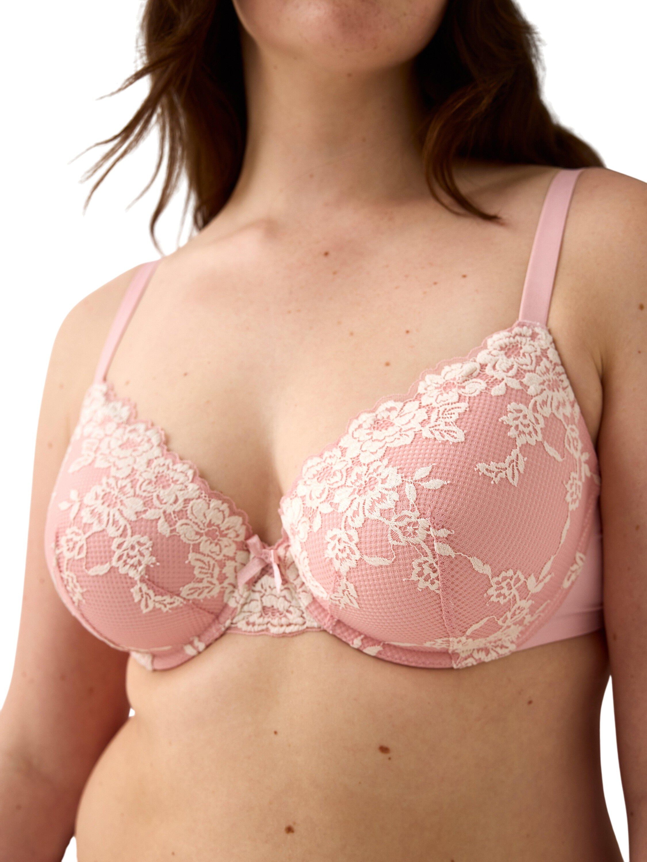 Lilja t-shirt-bh med blonder