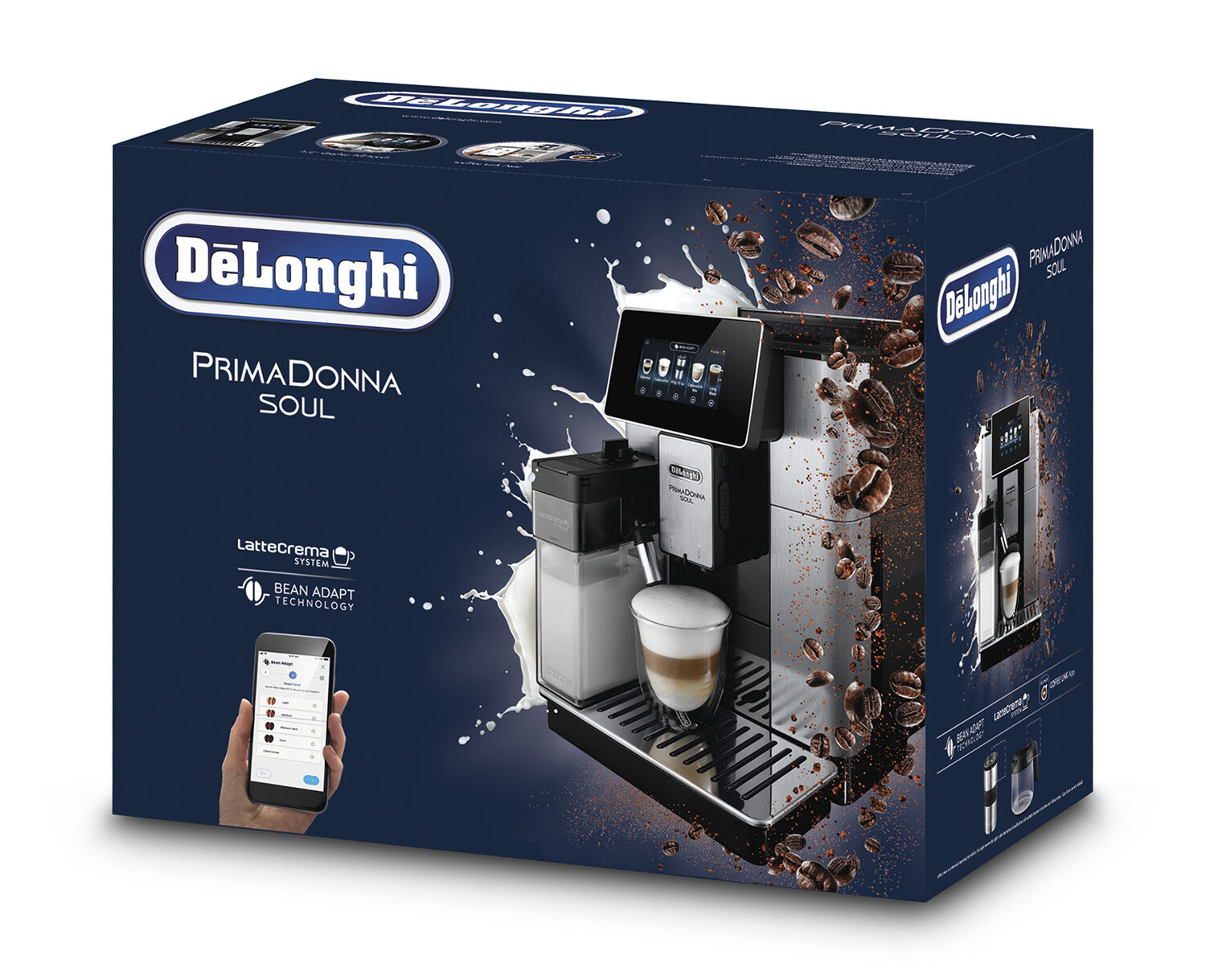 Bean To Cup Coffee Machine Ecam Fra Delonghi 11599 00 Dkk Magasin Dk