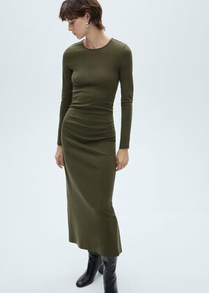 Cotton midi dress