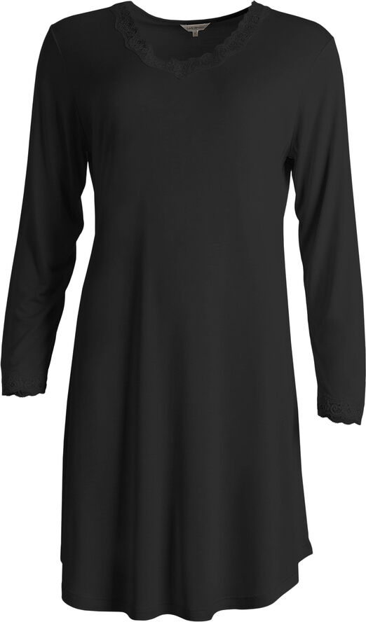 Silk Jersey - Nightgown, Long sleeve