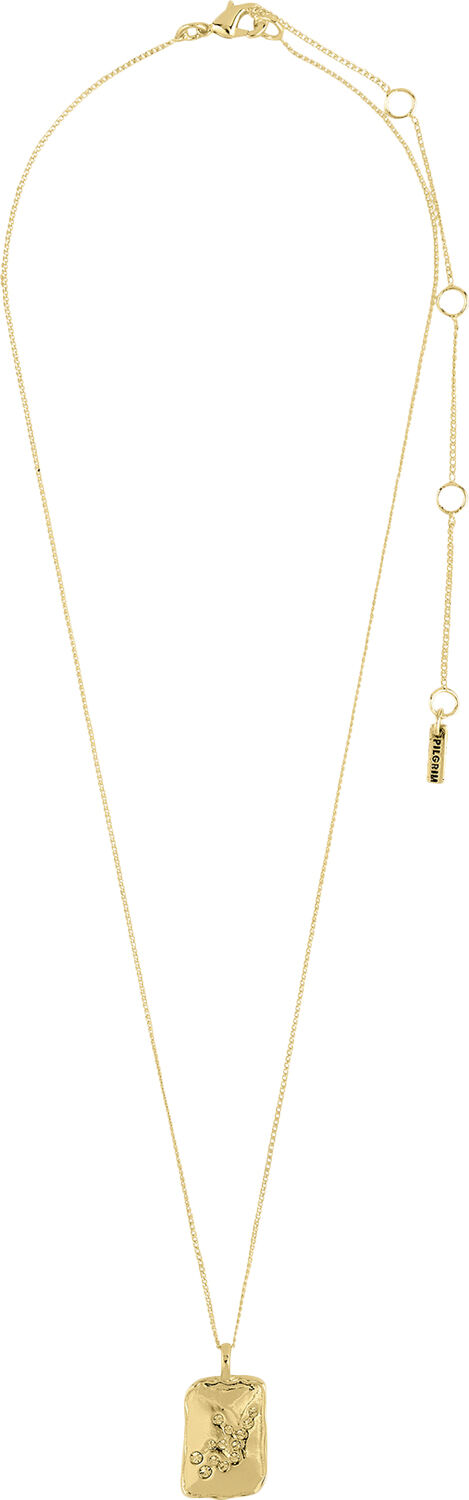 VIRGO recycled Zodiac Sign necklace, gold-plated
