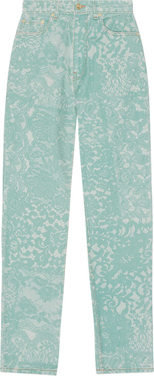 Lace Printed Swigy Jeans