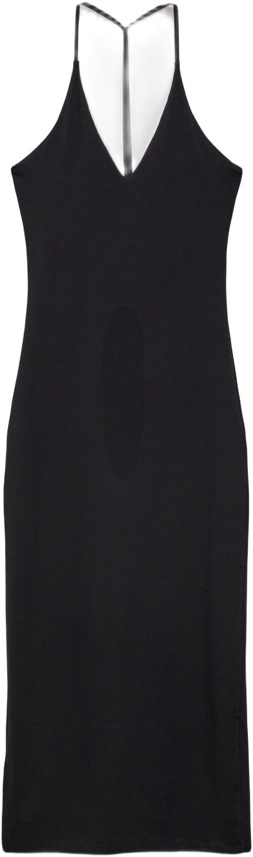 Midi-dress with back neckline
