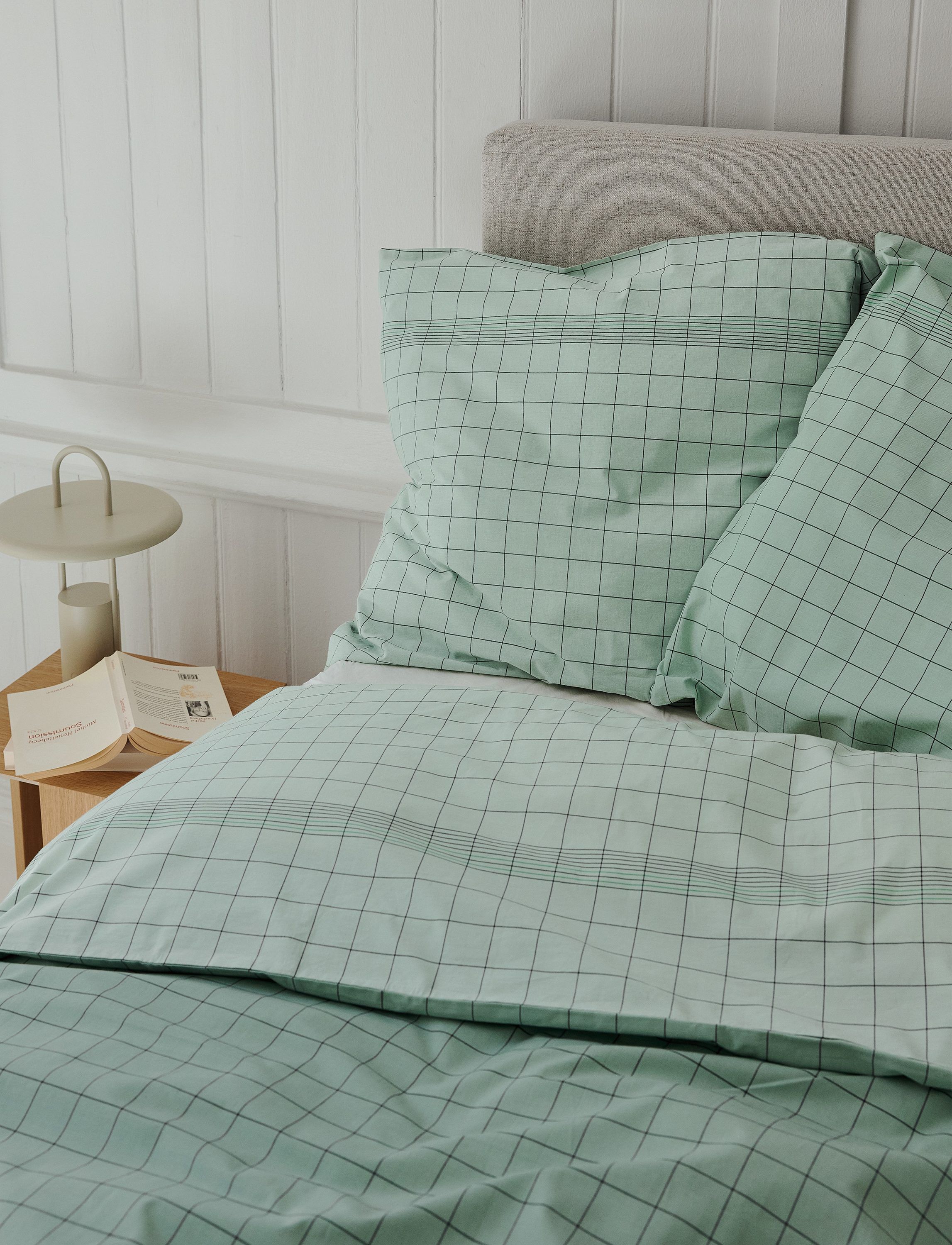 Vibeke Klint senget&oslash;j 140x220 cm/50x70 cm green