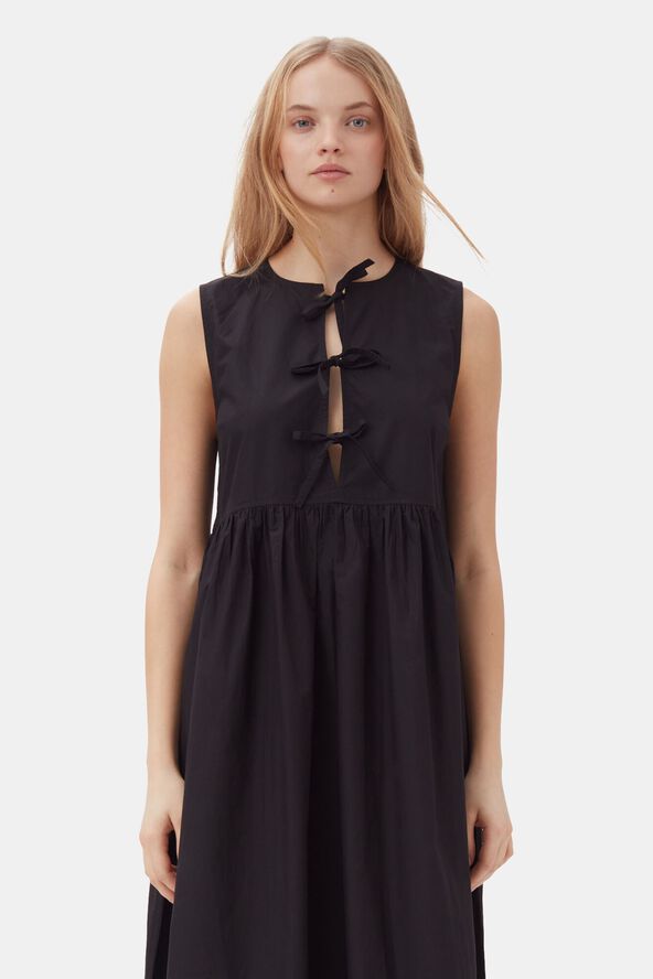 Cotton Poplin Midi Dress