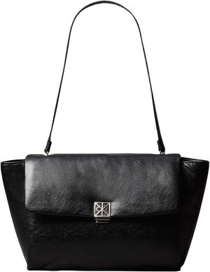 Padded Emblem Hardware Laptop Satchel