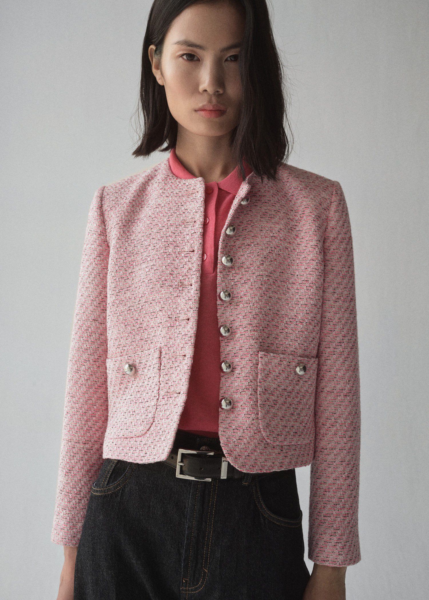 Fitted tweed jacket