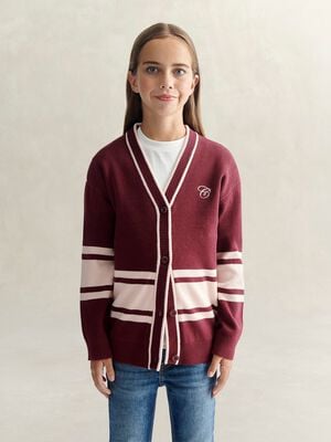 V NECK CARDIGAN