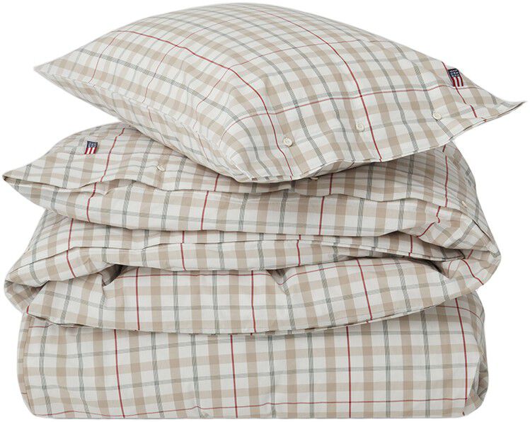 Checked Cotton Poplin Bed Set