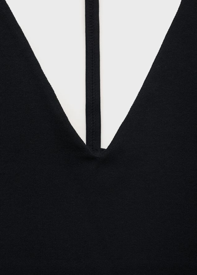 Open-back cotton top