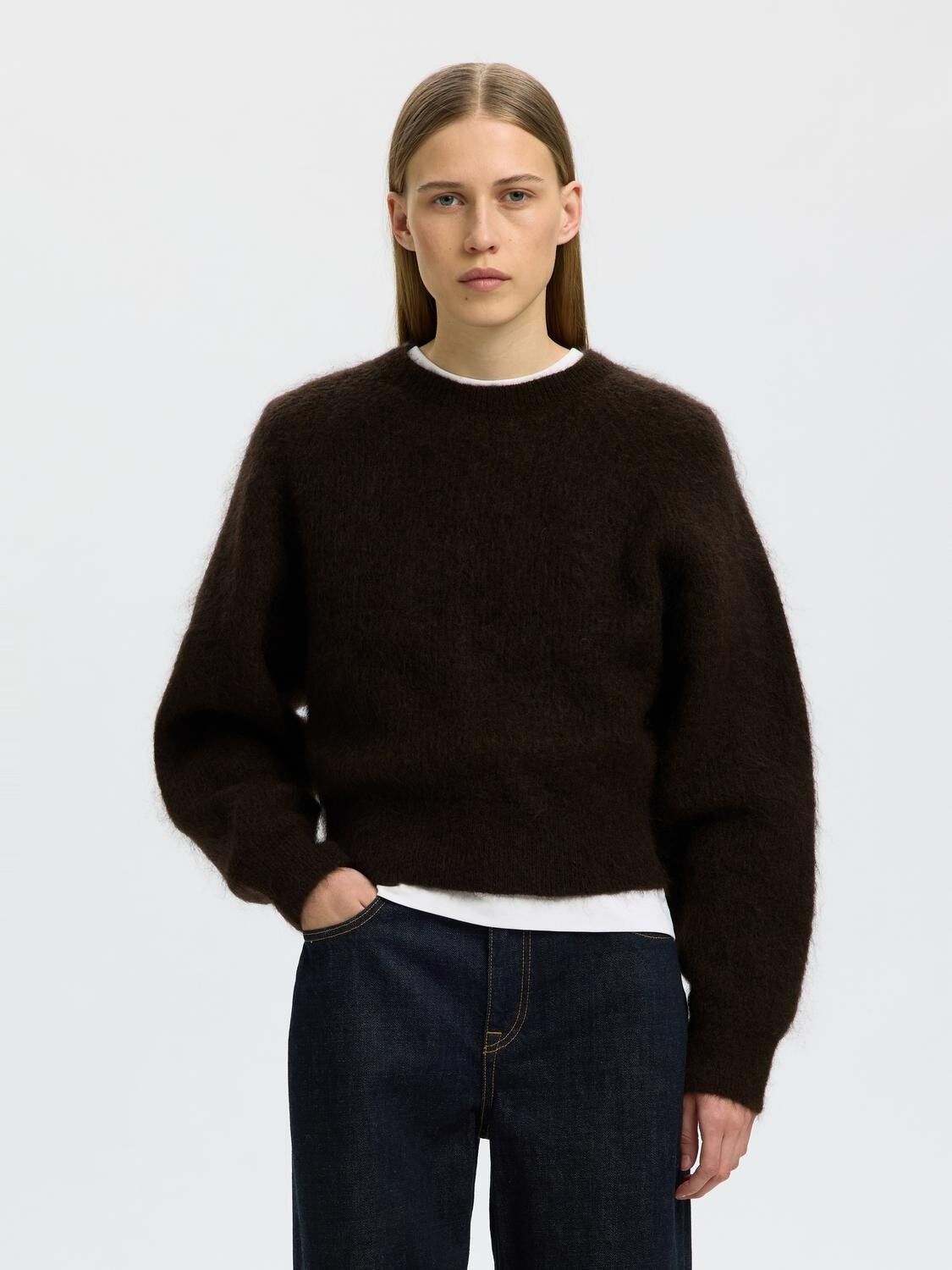Slwmira Ls Knit Short O-Neck Noos