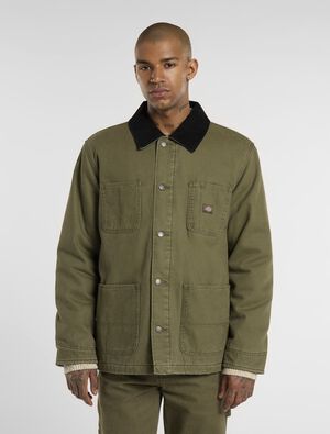 CHORE JACKET LINED CANVAS MILITARY