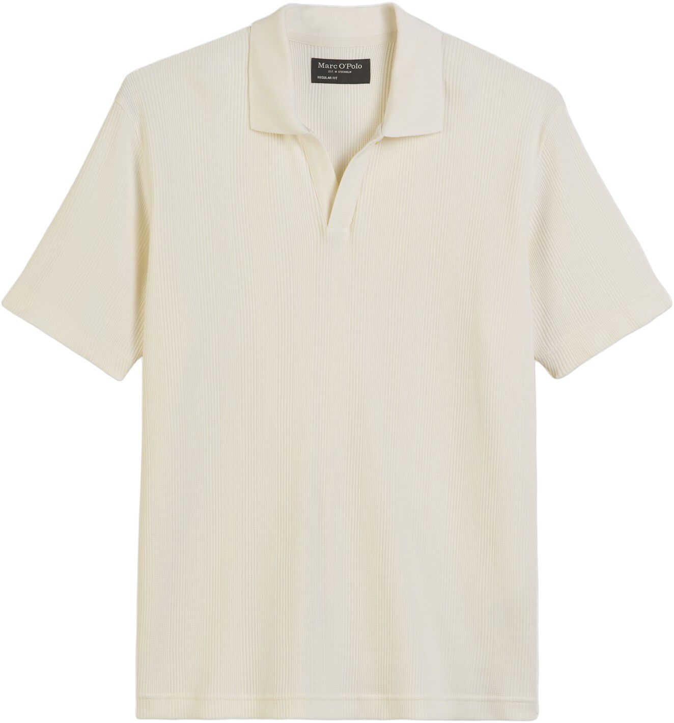 Polo shirt, short sleeve, ribbed co