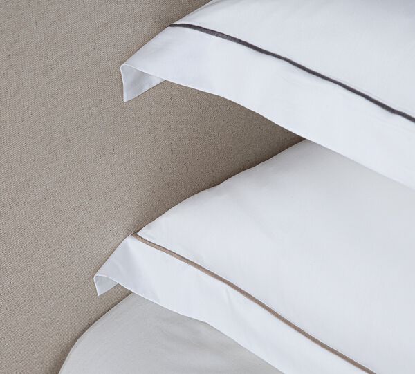 Egyptisk sengesæt 140x220 White/Beige