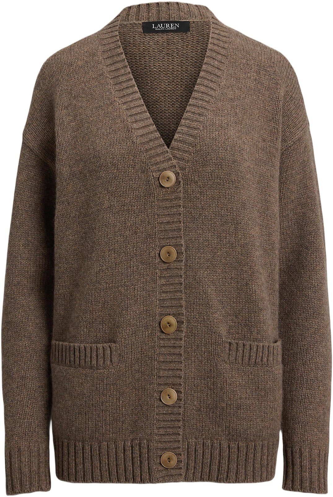 Wool-Blend V-Neck Cardigan