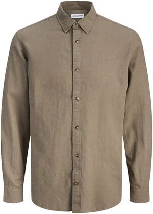 JJESUMMER LINEN BLEND SHIRT L/S SN