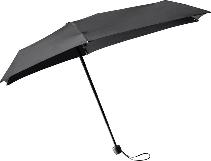 Senz Micro foldable storm umbrella pure black