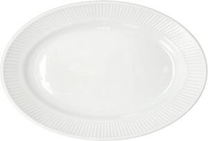 Serveringsfad Plissé 28 x 19 cm Hvid