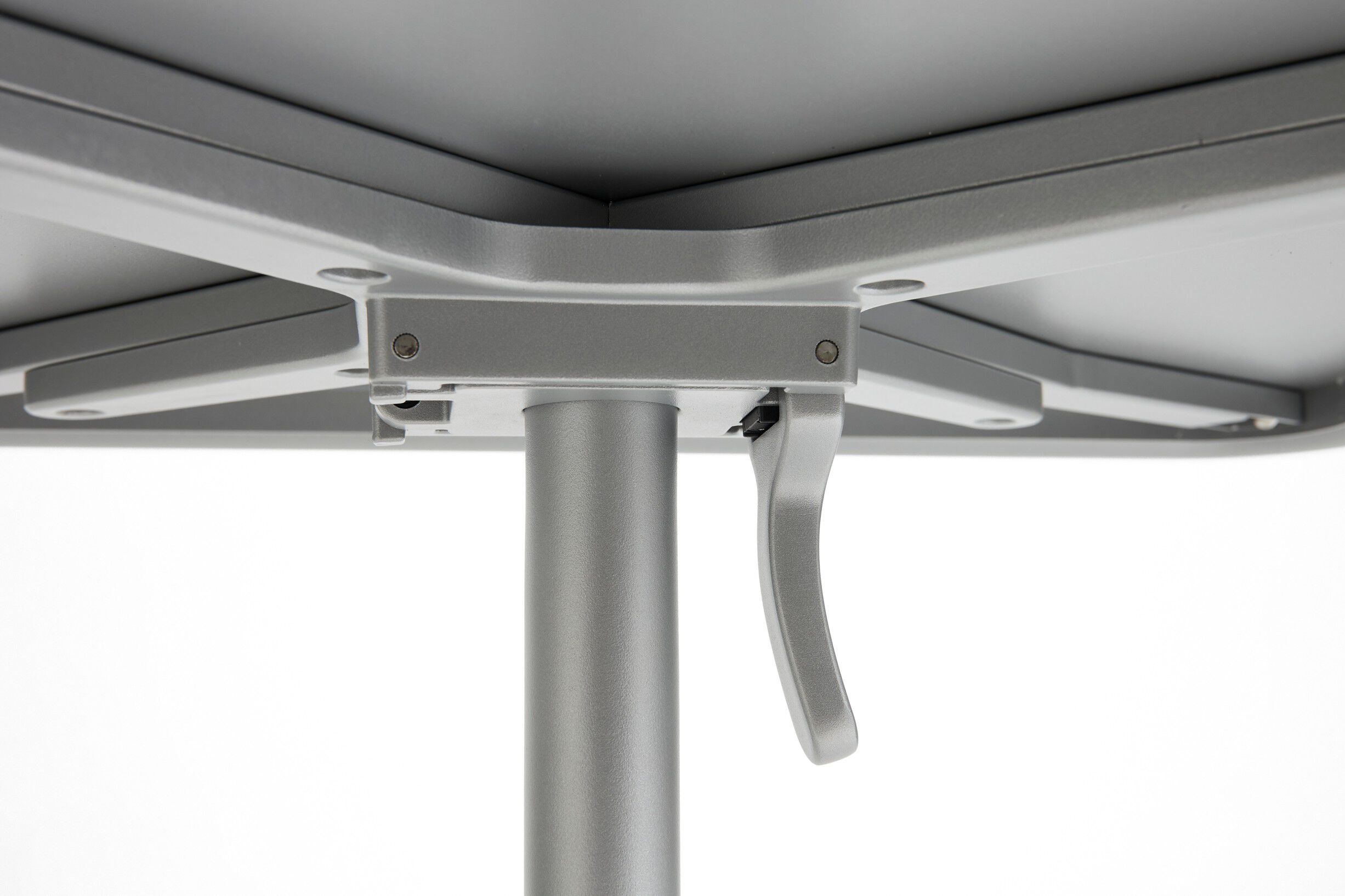 Deville Table Silver grey powder co