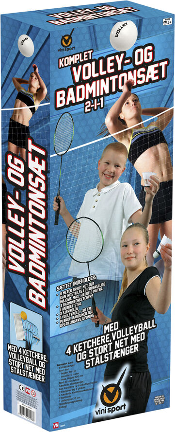 VOLLEY-4xBADMINTON KOMPLT