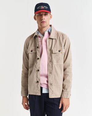 REG COT/LINEN OVERSHIRT