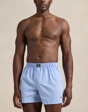 Windowpane Woven Boxer