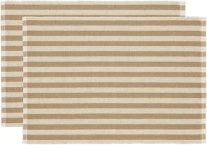 Dækkeserviet 33x48 2-pk Statement Stripe Beige