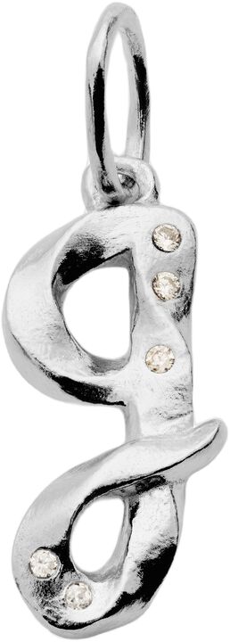 Alphabet Pendant Silver