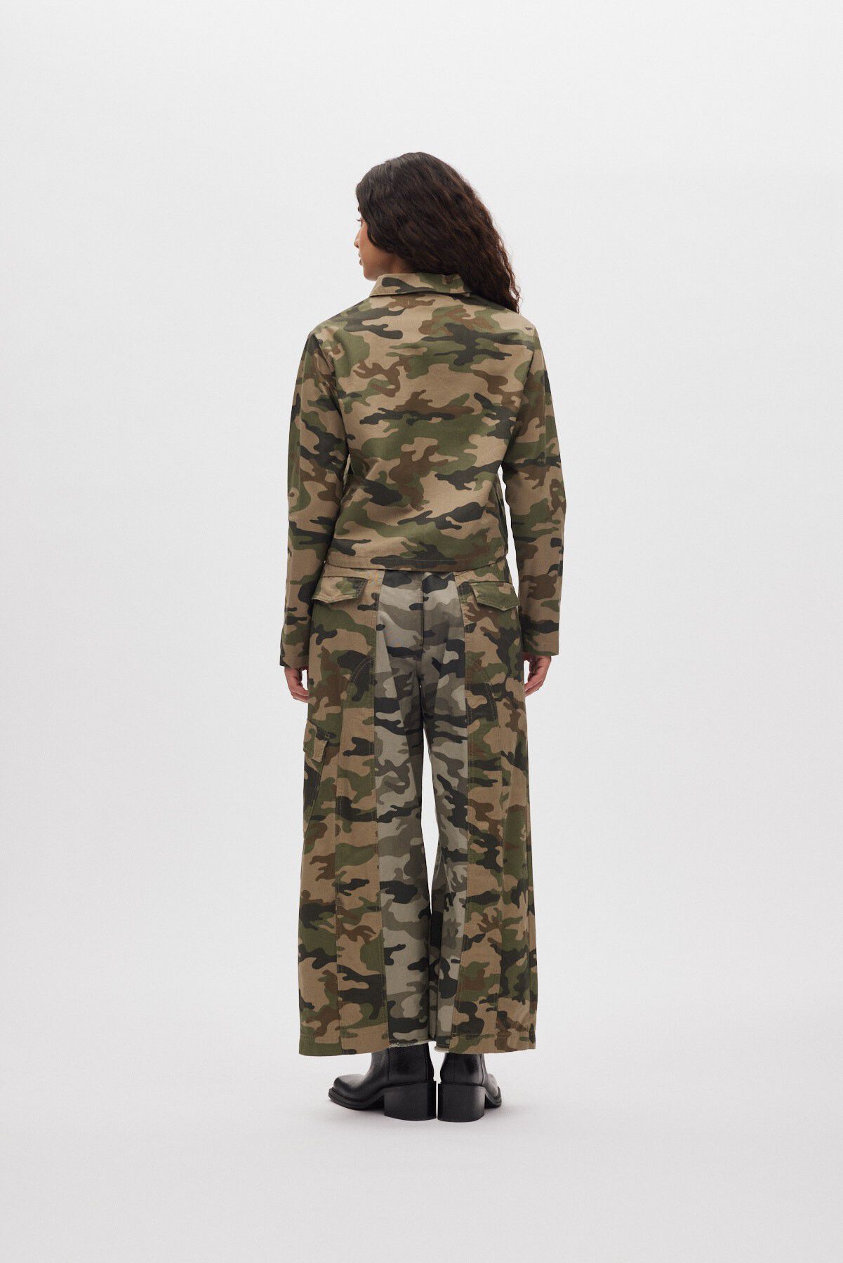 Camo patchwork pants - Niva