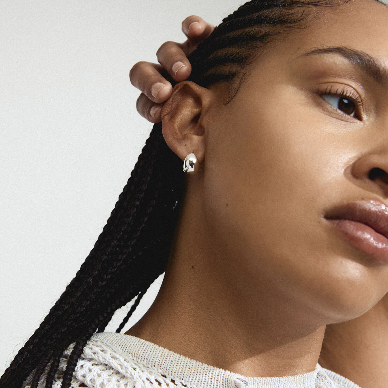 JUA earrings silver-plated