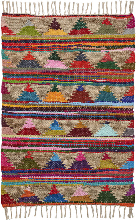 Pyramid Chindi Rug