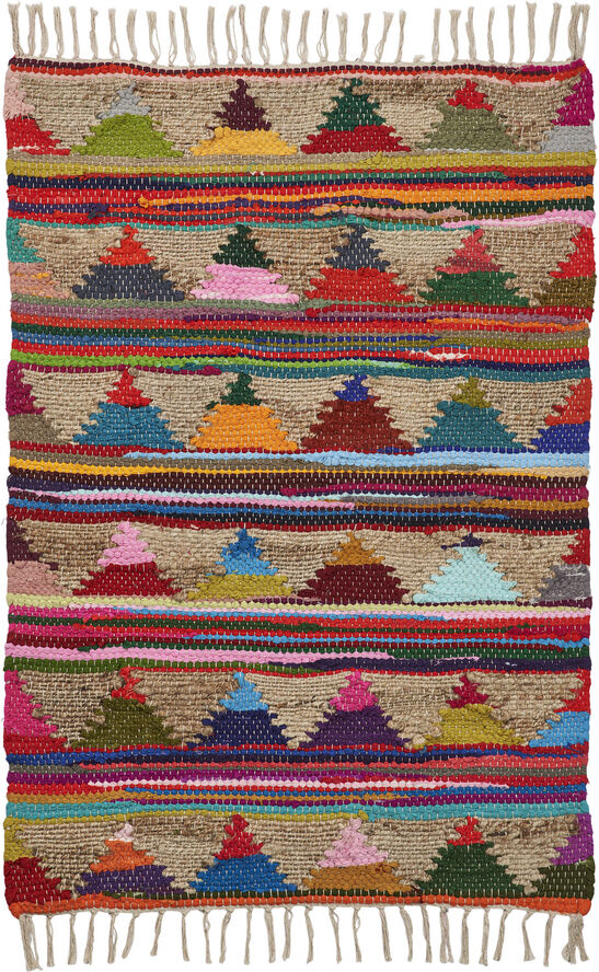 Pyramid Chindi Rug