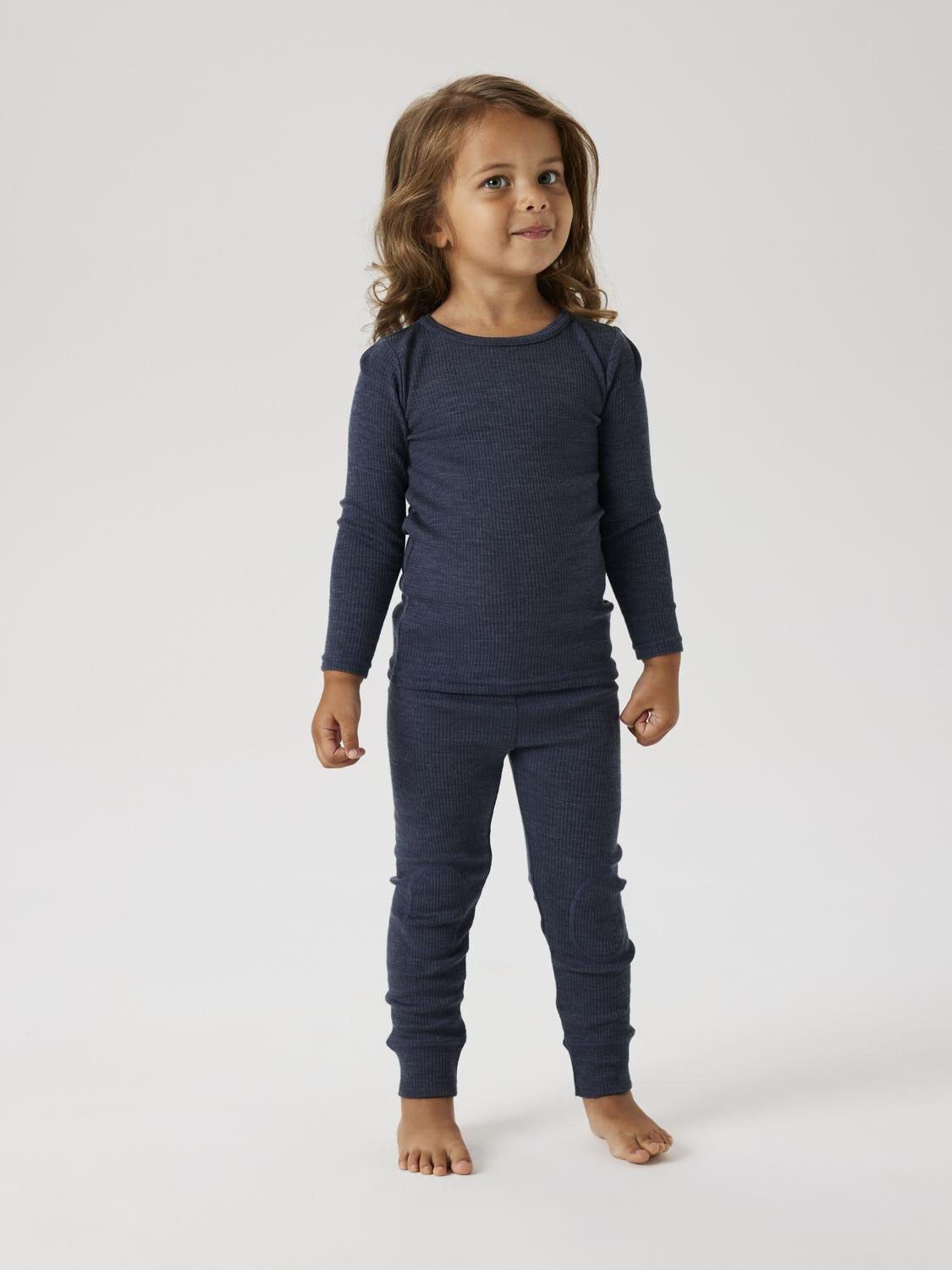 NMNWAX WOOL RIB LS TOP NOOS