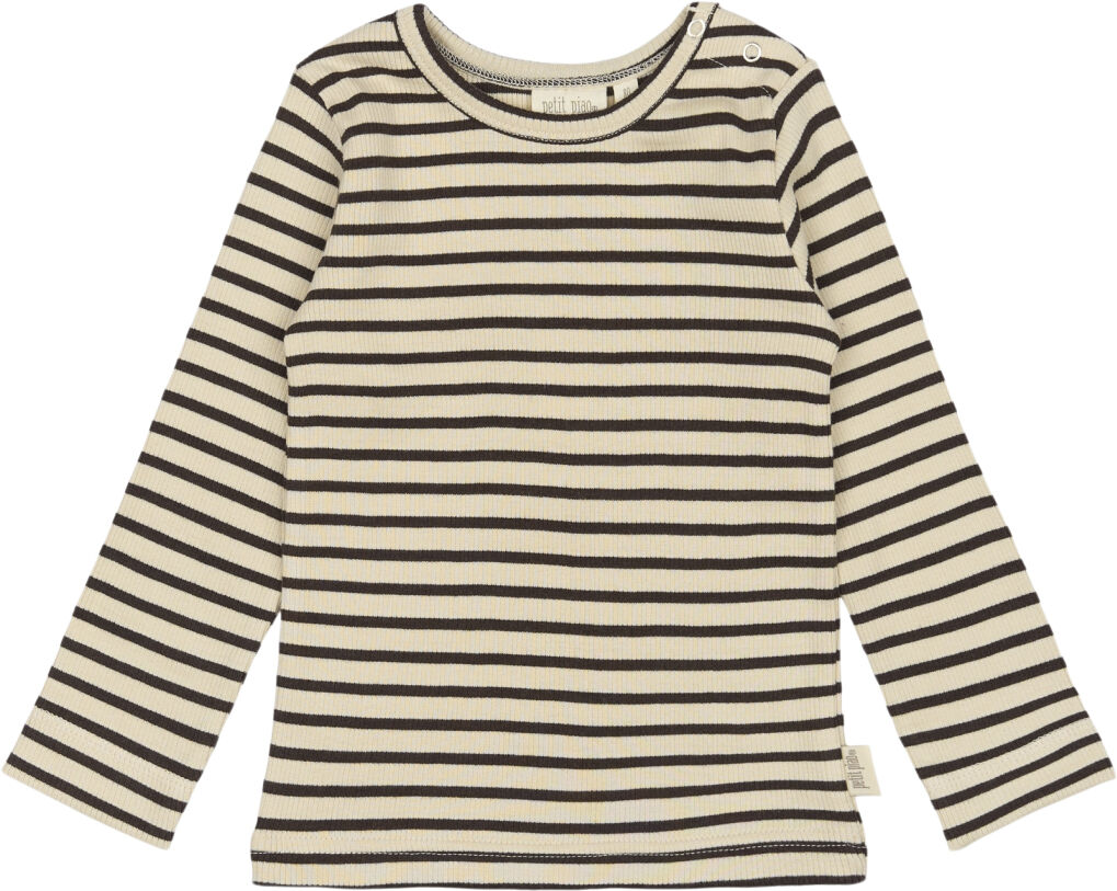 T-shirt L/S Modal Striped