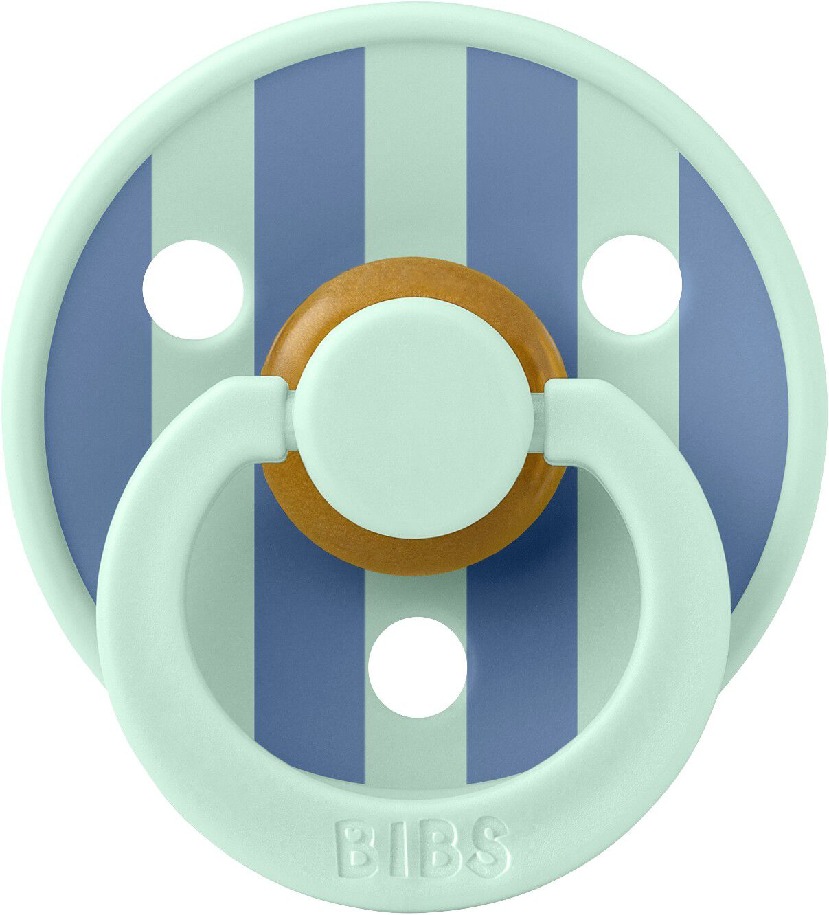 BIBS Pacifier Studio Colour Block Latex Size 2 Nordic Mint/P