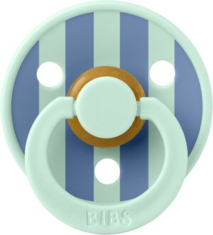 BIBS Pacifier Studio Colour Block Latex Size 2 Nordic Mint/P