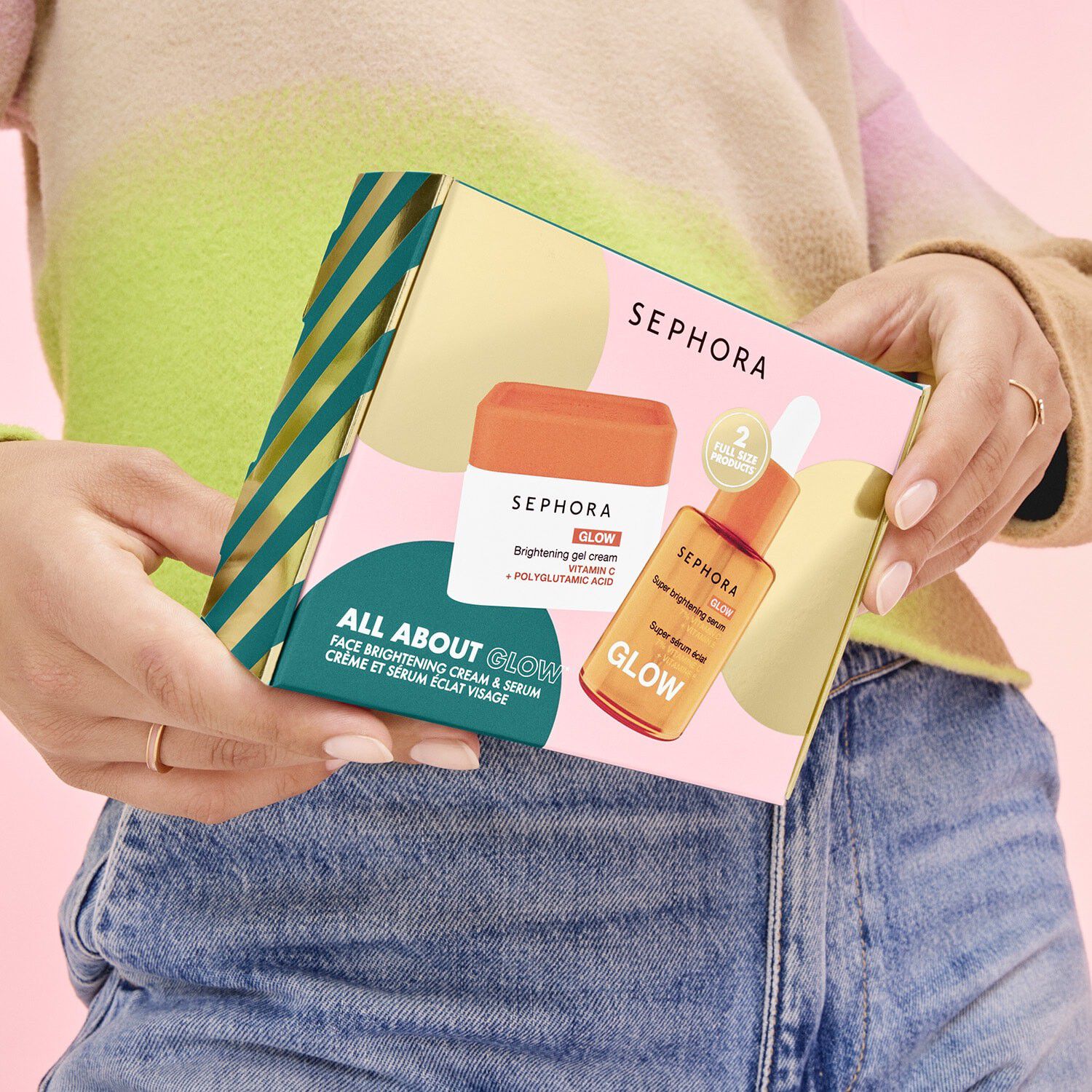 KIT TOUT POUR L'&Eacute;CLAT - Udstr&aring;lende ansigtscreme og serum