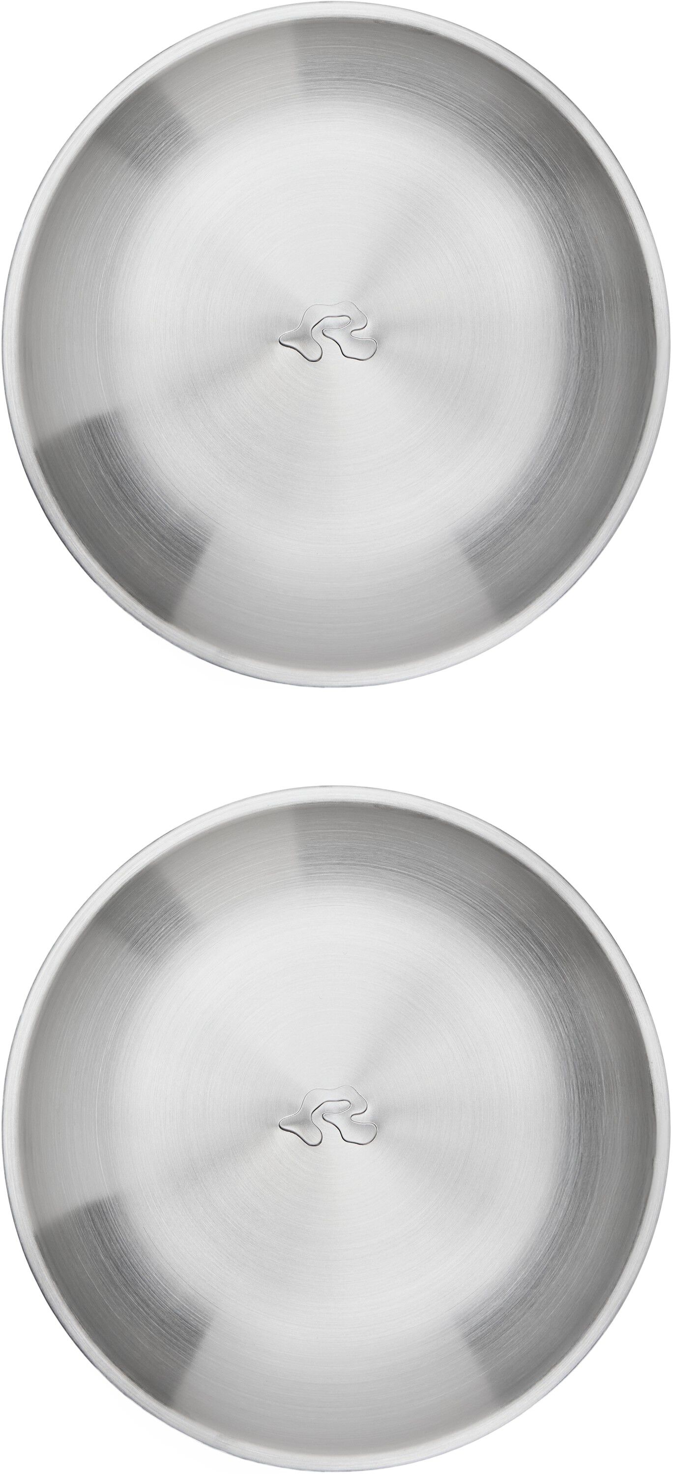 Stainless Steel 2-Pack Deep Plates