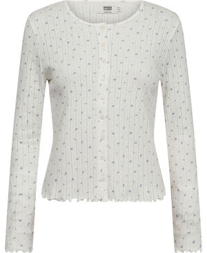 Eloise 10 Cardigan Pointelle - 100% Ãkologisk Bomuld GOTS