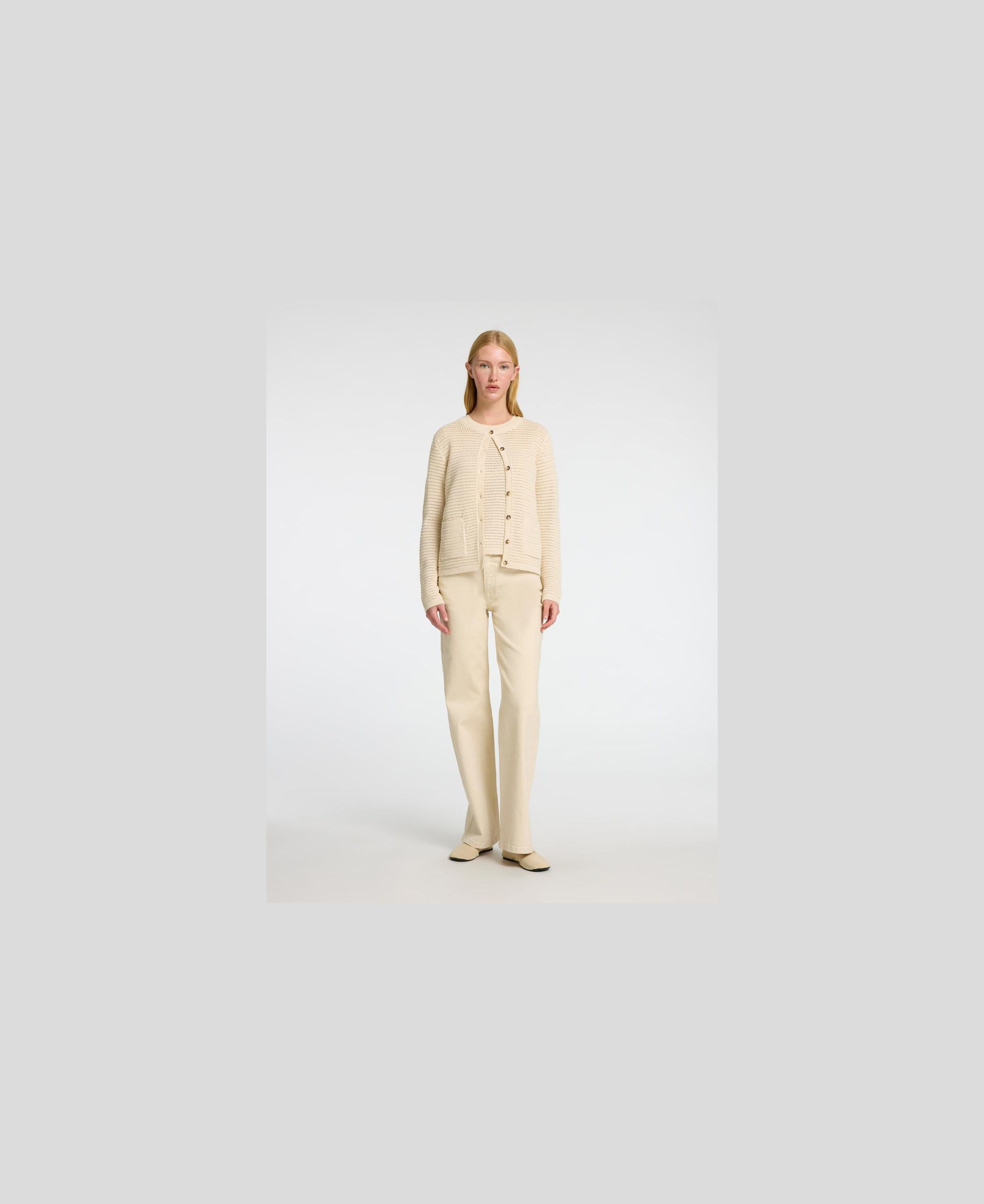 SLFVINNA LS STRUCTURE KNIT CARDIGAN