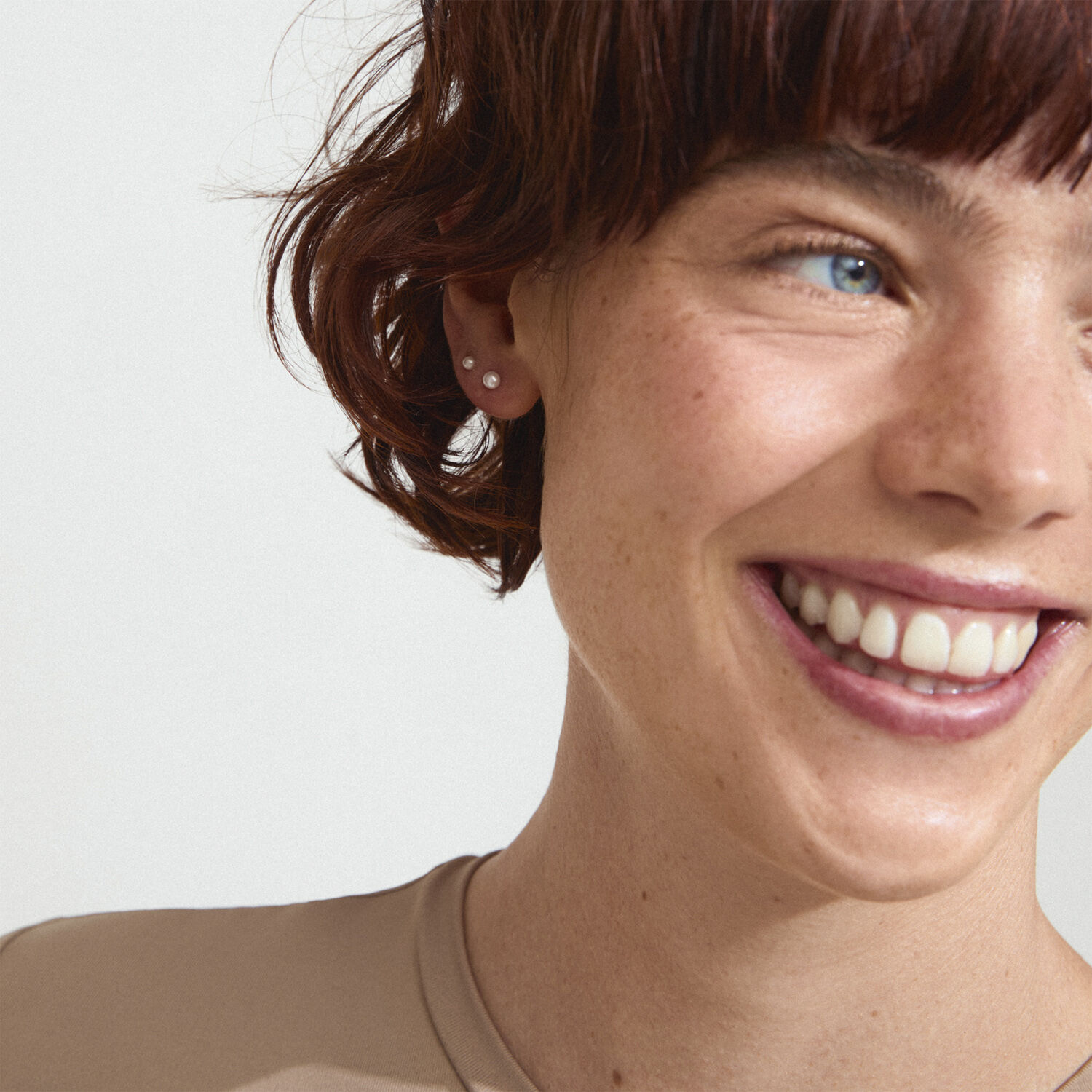 JOHANNE pearl earrings 2-in-1 set