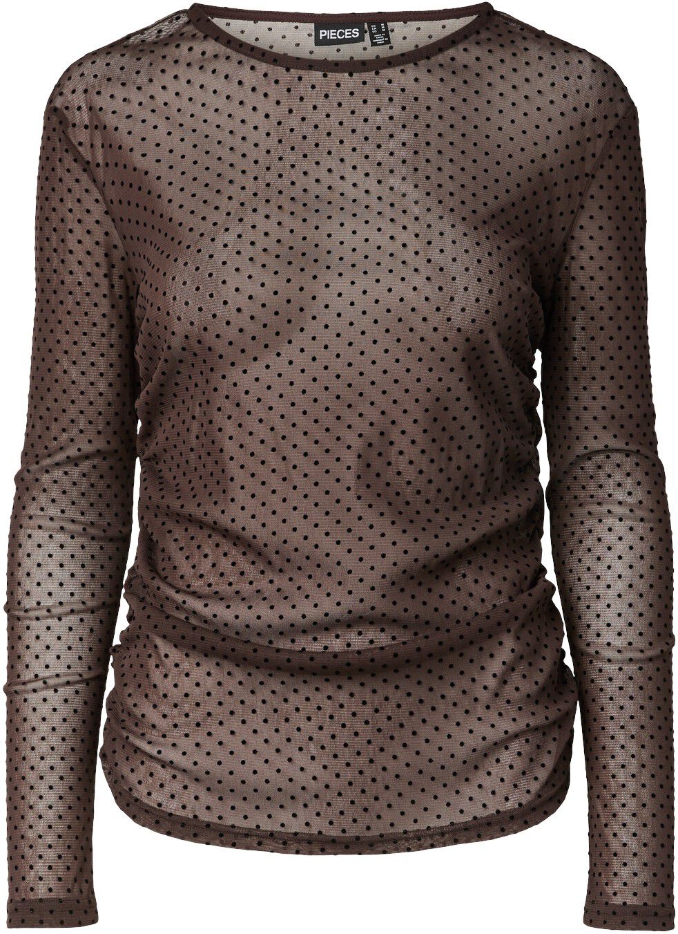 Pcbobo Ls Mesh Rouching Top Jrs Noos