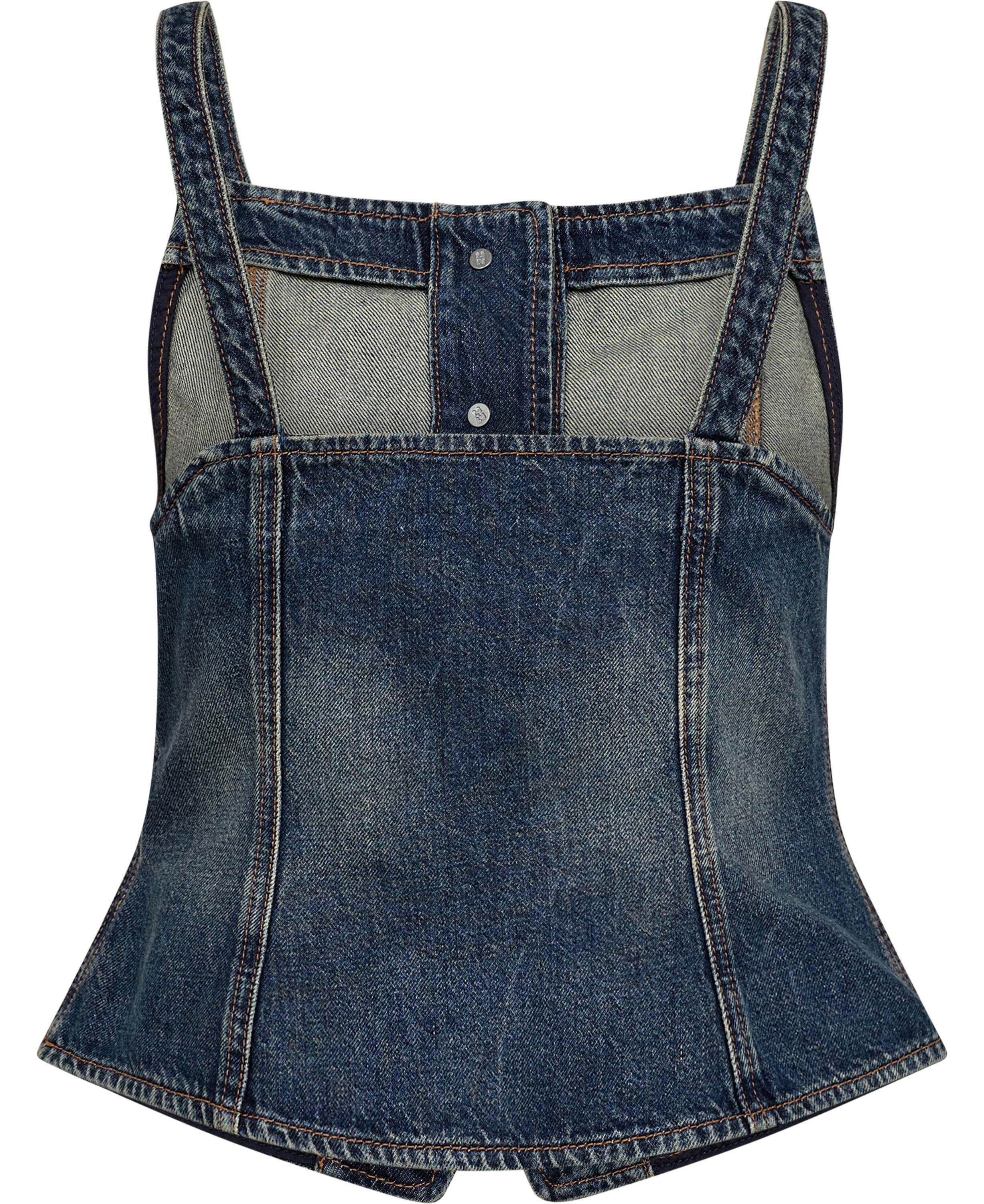 Heavy Washed Denim Top