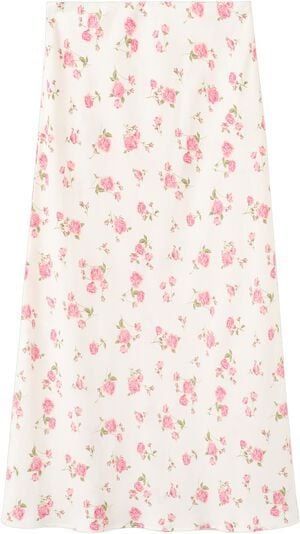 Floral print maxi skirt